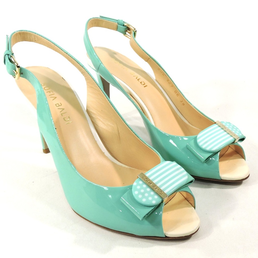 SOFIA BALDI 🇮🇹 PATENT LEATHER SUMMER SANDALS